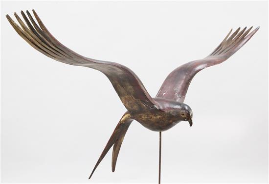 § Guy Taplin (1939-) Red Kite, width 50in., illustrated in Csaky & Collins Birds of Creation - Guy Taplin 1998